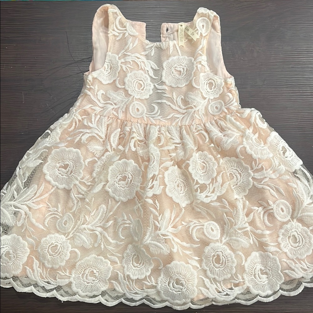 Chic Ivory Floral Dress